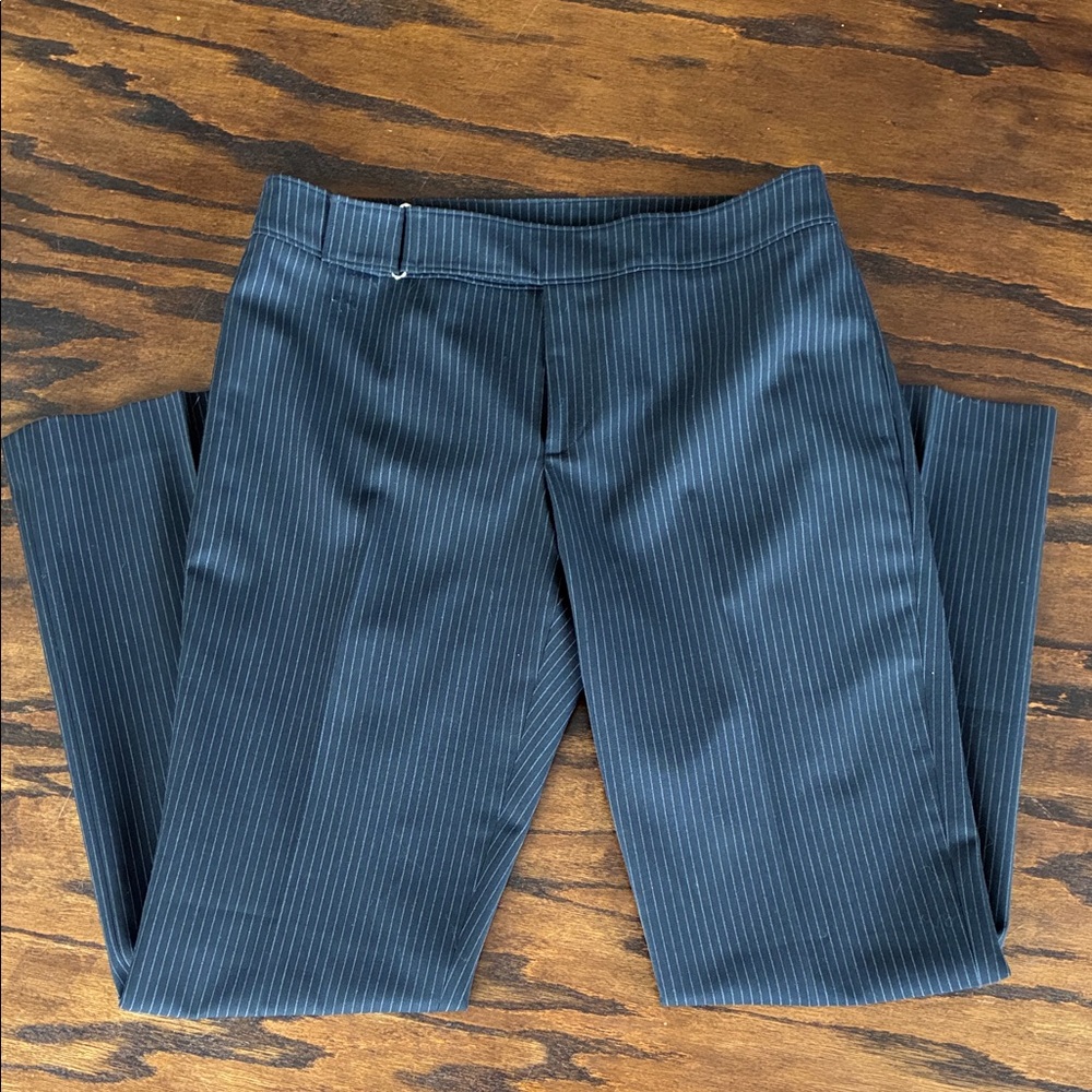 Stylish Black Pinstripe Pants